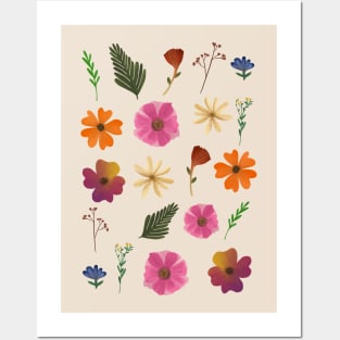 Pressed flowers Posters and Art